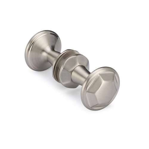 Rondo Back-to-Back Knob - Brushed Nickel