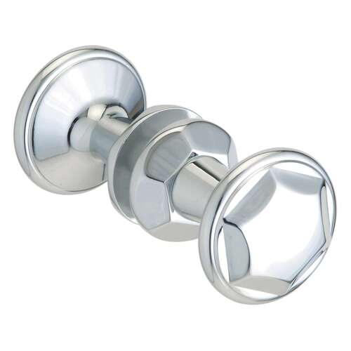 Rondo Back-to-Back Knob - Polished Chrome