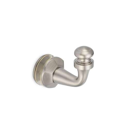 Rondo Single-Sided Hook - Brushed Nickel