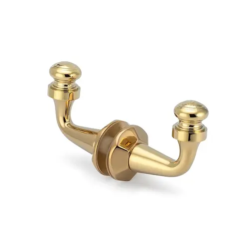 Rondo Back-to-Back Hook - Polished Brass PVD