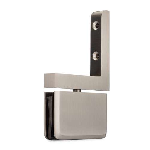 Oceana Standard Duty Pivot Hinge with Vertical Wall Bracket - Brushed Nickel