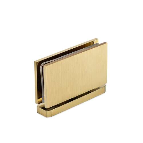 Taiga Standard Duty Pivot Hinge with 5 degree Offset (RH) - Brushed Brass PVD Portals Luxury Hardware