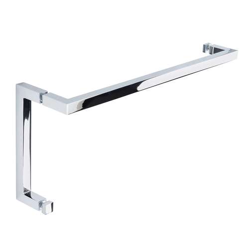 Taiga 18" c/c Towel Bar x 8" c/c Pull - Polished Chrome