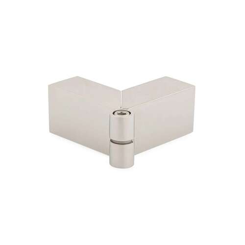 Adjustable "Sleeve Over" Glass-Glass Clamp - Polished Nickel