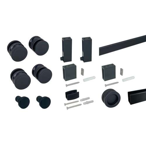 Bohle-Portals TAG81610.622 Taiga - Sliding Shower Door System - Matte Black