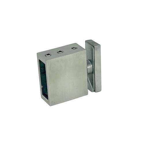 Bohle-Portals TAG81620.630 Taiga - Sliding Door 90 degree Return Glass Adapter - Brushed Stainless Steel