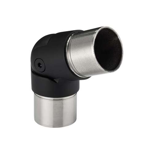 Handrail Adjustable Corner 0 degree-70 degree 1.50" O/D - Matte Black