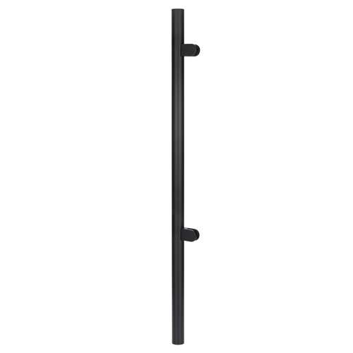 Bohle-Portals PRC-FE019-SMB Post Fascia End 1.90" O/D 48" H No Post Top For 3/8"-9/16" Glass - Matte Black