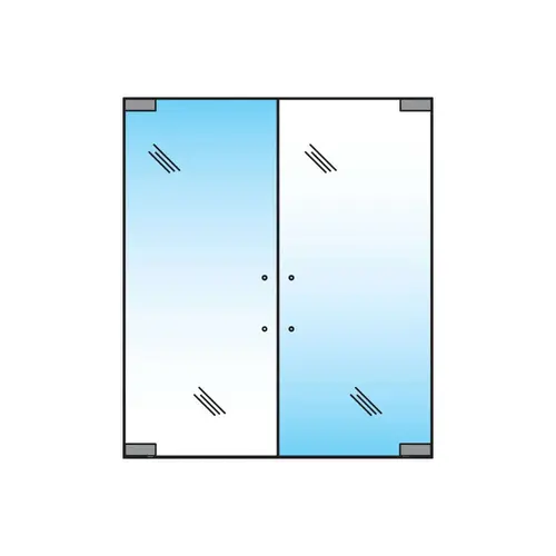 ALVA E2 - Dual-Swing Door Opening - ADA, HO105 - Polished Stainless