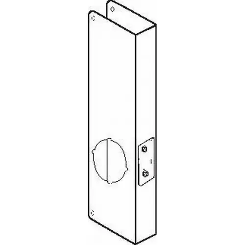 12" Classic Wrap Around for Cylindrical Door Lock with 2-1/8" Hole for 2-3/4" Backset and 1-3/4" Door Stainless Steel Finish
