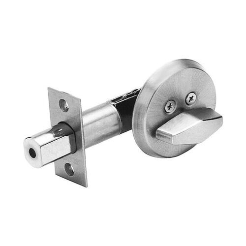 Thumbturn Deadbolt X Blank Plate ADJ Backset in Satin Chrome