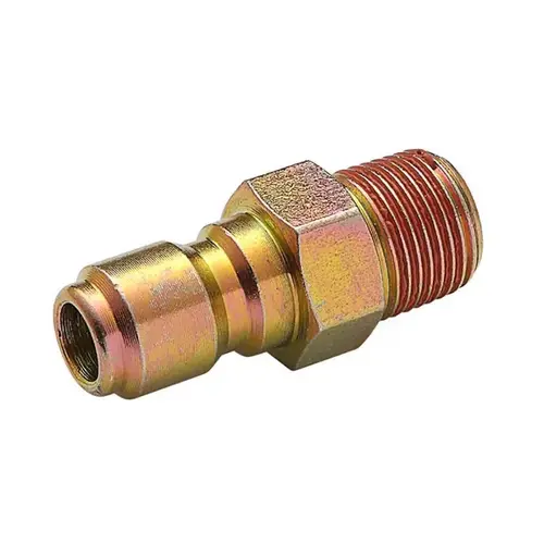 Surfacemate SGY-PWA22 Quick Connect Plug 3/8-in Male NPT x 3/8-in 4500 psi Gold