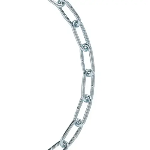 Koch Industries A10901 Coil Chain #2 Straight Link Carbon Steel 0.082" D X 10 ft. L Galvanized