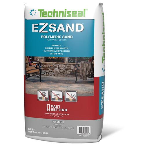 Techniseal 141000100 Polymeric Jointing Sand EZ Sand Gray 35 lb Gray