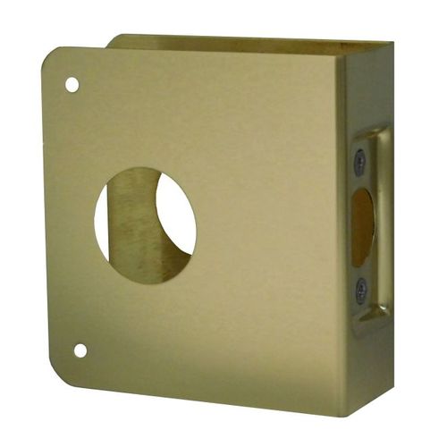 Classic Wrap Around for Deadbolt with 1-1/2" Hole with 2-3/4" Backset and 1-3/4" Door Polished Brass Finish