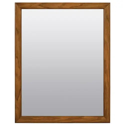 Bathroom Mirror 25" H X 20" W Matte Brown
