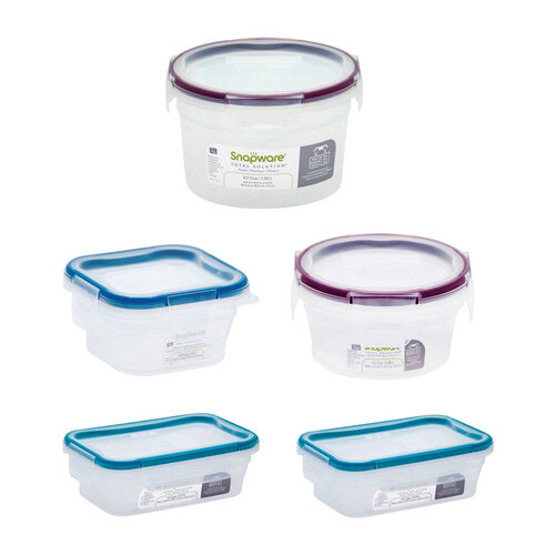 Snapware 1134476 Food Storage Container Set Total Solution Clear Clear