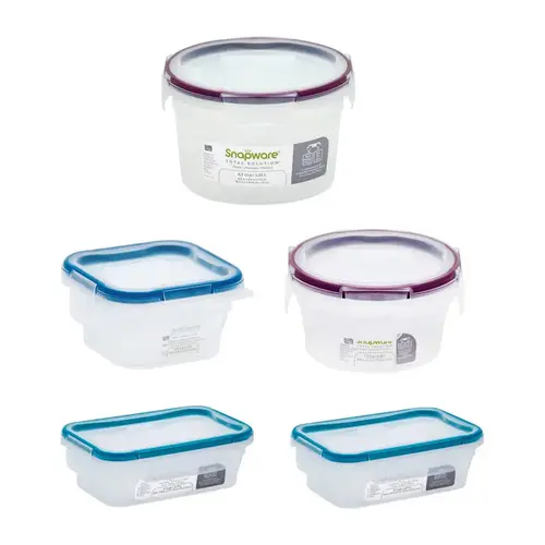 Snapware 1134476 Food Storage Container Set Total Solution Clear Clear