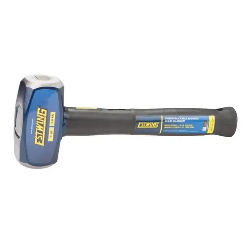 Club Hammer 4 lb Steel Straight 12" Steel Handle Blue