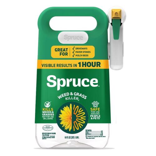 Spruce 810121300022 Killer Snap & Spray Manual Trigger Weed and Grass RTU Liquid 64 oz