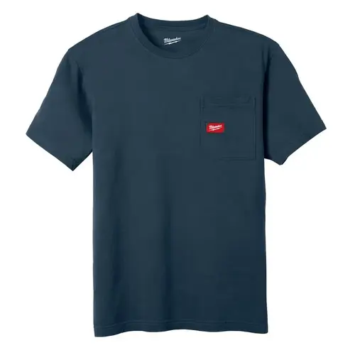 Tee Shirt Gridiron M Short Sleeve Men's Round Neck Blue Blue