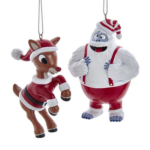 Kurt S Adler RU1211PDQ Ornaments Rudolph and Bumble