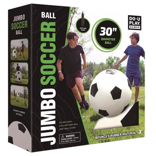 TreLines 847110 Soccer Ball Do-U-Play Jumbo Black/White 1 pc Black/White