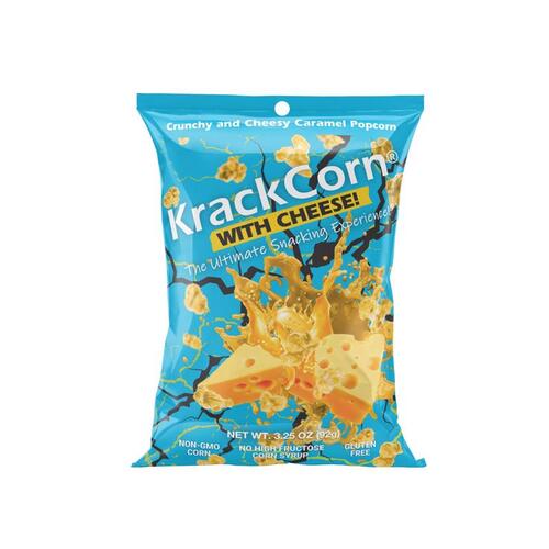 KrackCorn 38958 Popcorn Cheese 3.25 oz Bagged