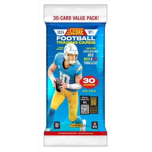 Panini 2-15974-20-XCP12 Trading Cards NFL 2024 Score Football Fat Pack - pack of 12