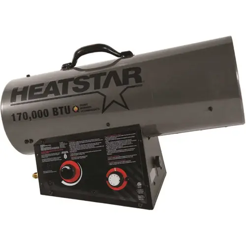 Heatstar F105509 170,000 BTU Propane Forced Air Heater With Hose