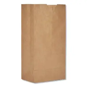 Essendant BAGGK4500 Grocery Paper Bag Brown Kraft Paper #4 - 500 Bags