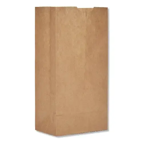 Essendant BAGGK4500 Grocery Paper Bag Brown Kraft Paper #4 - 500 Bags
