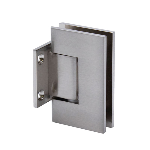 Glendale Square 5 Degree Positive Close Wall Mount Hinge Short Back Plate - Brushed Nickel