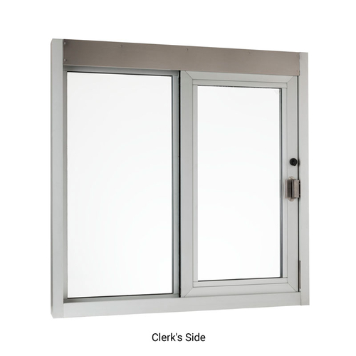 Self-Close Window 0X - 48" x 48" - 1" Insulated Glass - Satin Anodized