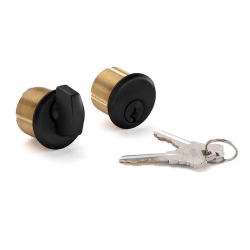 Keyed Cylinder/T-Turn Combo for Pfl900 Lockset - Matte Black