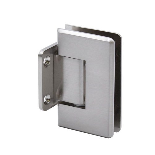 Carolina Beveled Wall Mount Hinge Short Back Plate - Brushed Nickel