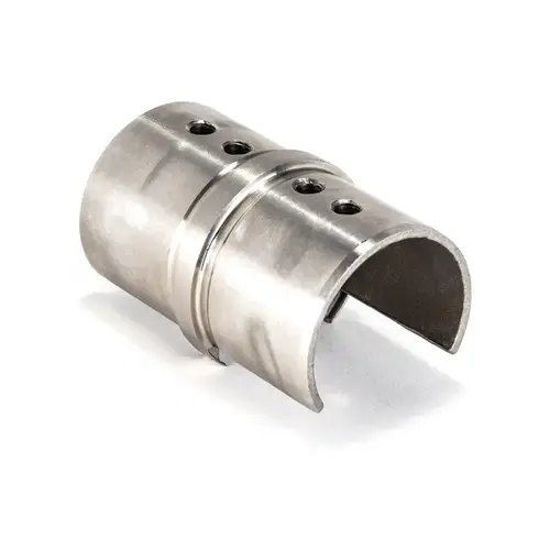 1.9" Top Rail Connector Sleeve - Brushed Stainless