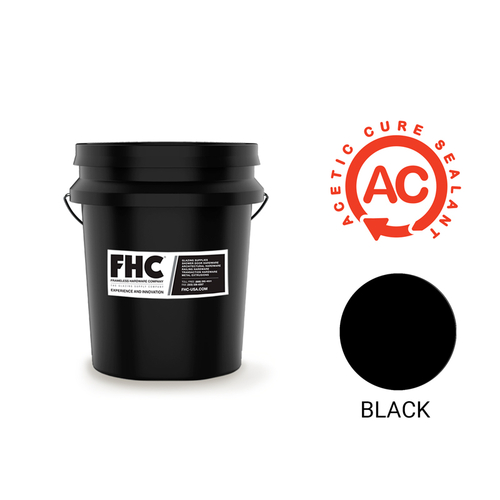 S150 Series Acetic Cure Silicone Sealant Pail - Black