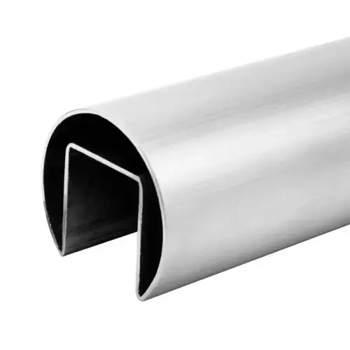 2" Round Cap Rail Sample Kit 12" Long - Brushed Stainless
