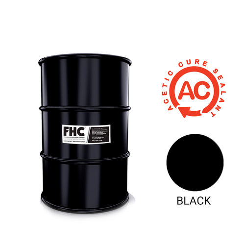 S150 Series Acetic Cure Silicone Sealant Drum - Black