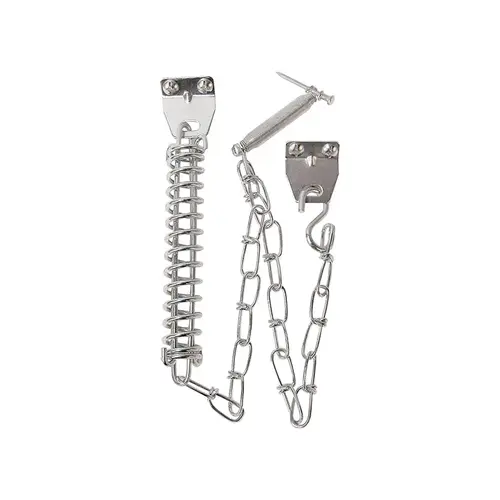 Storm Door Protector Chain And Spring - Zinc Plated (Single Pack) Aluminum