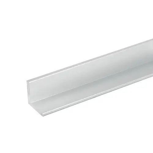 1" x 1" Aluminum L-Bar .0630 Thick - 144 Length - Satin Anodized