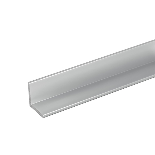 1.5" x 1.5" Aluminum L-Bar - Clear Anodized  95" Length