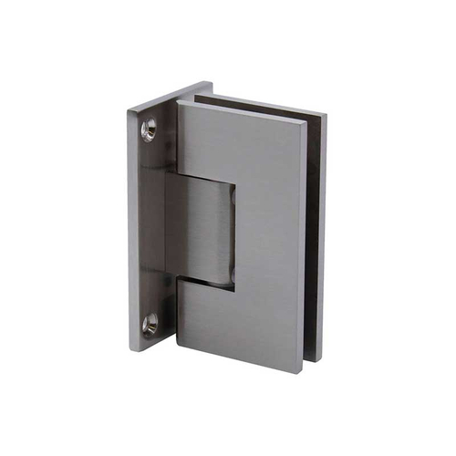 Junior Glendale Square 5 Degree Wall Mount Hinge Full Back Plate - Brushed Nickel