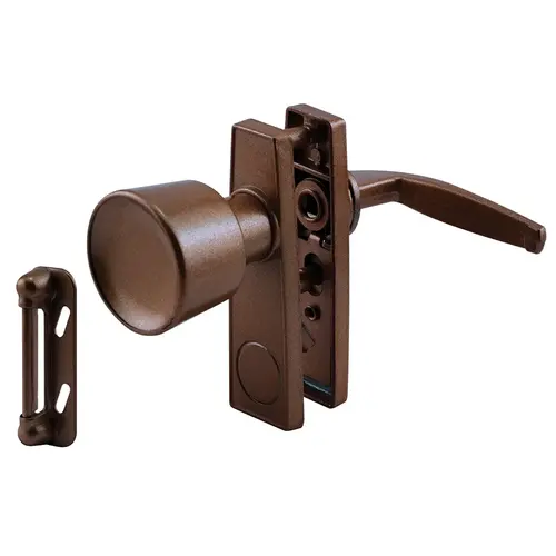 Tulip Knob Latch Set - Chocolate Brown