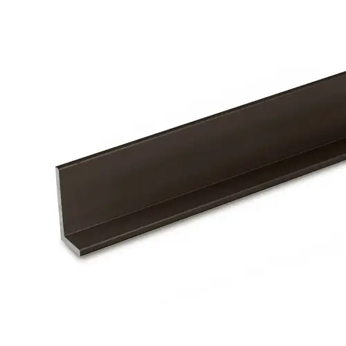 Aluminum L-Angle .063" Wall Thickness Extrusion Dark Bronze Anodized  24" Length - pack of 50