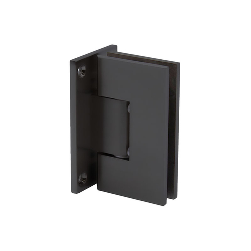 Junior Glendale Square 5 Degree Wall Mount Hinge Full Back Plate - Matte Black