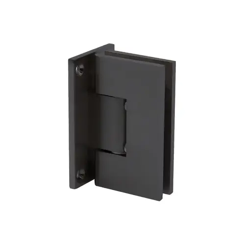 Junior Glendale Square 5 Degree Wall Mount Hinge Full Back Plate - Matte Black