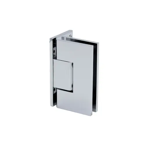 Jr Glendale 5 Degree Positive Wall Mount Hinge Full Offset Back Plate 1/4" Glass - Polished Chrome