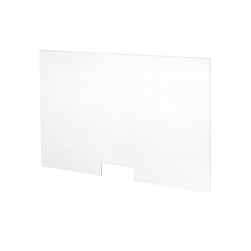 1/4" Clear Tempered Glass With Pass-Thru 42" Wide X 25-1/2" Tall